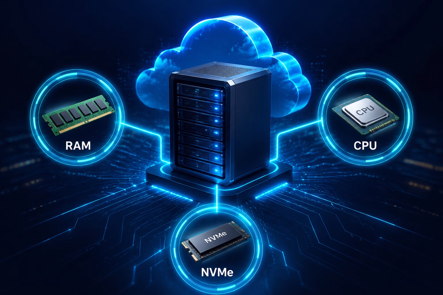 راهنمای انتخاب منابع VPS؛ چقدر RAM، CPU و فضای دیسک نیاز داریم؟